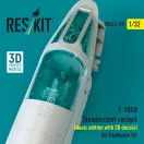 ResKit F-105D Thunderchief cockpit (Basic edition with 3D decals) for Trumpeter kit (3D Printed)