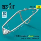 ResKit F-35A Lightning II closed canopy frame for Italeri / Academy kit (3D Printed)
