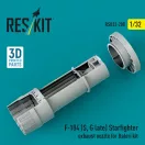 ResKit F-104 (S, G late) Starfighter exhaust nozzle for Italeri kit (3D Printed)