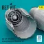 ResKit Su-27 Flanker exhaust nozzles for Trumpeter kit (3D Printed)