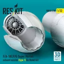 ResKit F/A-18E/F/G Super Hornet exhaust nozzles (type 1) for Revell kit (3D Printed)