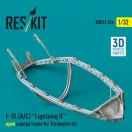 ResKit F-35 (A/C) Lightning II open canopy frame for Trumpeter kit (3D Printed)