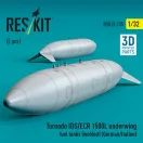 ResKit Tornado IDS/ECR 1500L underwing fuel tanks (welded) (German AF / Italian AF) (2 pcs) (3D Printed)