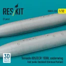 ResKit Tornado IDS/ECR 1500L underwing fuel tanks (welded) (German AF / Italian AF) (2 pcs) (3D Printed)