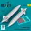 ResKit Tornado 2250L underwing fuel tanks (RAF, RSAF) (2 pcs) (3D Printed)