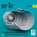 ResKit F-16 Fighting Falcon (F100-PW-220) open exhaust nozzle for Academy / AFV Club kit (3D Printed)