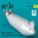 ResKit MiG-29 Fulcrum centerline PTB-1500 fuel tank (1 pcs) (3D Printed)