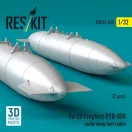 ResKit Su-25 Frogfoot PTB-800 underwing fuel tanks (2 pcs) (3D Printed)