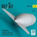 ResKit 150 gallon centerline fuel tank (F-5E/F/N, F-20, AT-3) (1 pcs) (3D Printed)