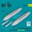 ResKit F-14 Tomcat external fuel tanks 1000l (early and late) with pylons (2pcs) (3D Printed)