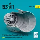 ResKit F-16 Fighting Falcon (F100-PW-229) open exhaust nozzle for Tamiya kit (3D Printed)