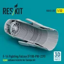 ResKit F-16 Fighting Falcon (F100-PW-229) open exhaust nozzle for Tamiya kit (3D Printed)
