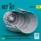 ResKit F-16 Fighting Falcon (F100-PW-229) open exhaust nozzle for Academy / AFV Club kit (3D Printed)