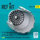 ResKit F-16 Fighting Falcon (F110-GE-129) open exhaust nozzle for Academy / AFV Club kit (3D Printed)