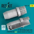 ResKit F?15E Strike Eagle late (F100-PW-229) open exhaust nozzles for Tamiya kit (3D Printed)