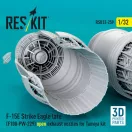 ResKit F?15E Strike Eagle late (F100-PW-229) open exhaust nozzles for Tamiya kit (3D Printed)