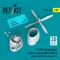 ResKit P-47N Thunderbolt propeller, engine (P&W R-2800) & engine hood (3D Printed) for Trumpeter
