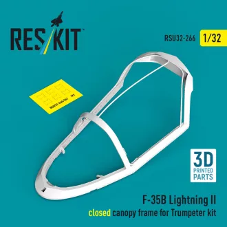   ResKit F-35B Lightning II closed canopy frame (3D Printed) for Trumpeter