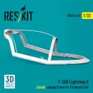 ResKit F-35B Lightning II closed canopy frame (3D Printed) for Trumpeter