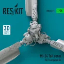 ResKit Mi-24 tail rotor for Trumpeter kit (3D printed)