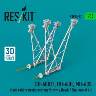   ResKit SH-60B/F, HH-60H, MH-60S blade fold restraint system (3D Printed) Kitty Hawk / Zimi Model