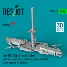ResKit AH-1G Cobra main rotor with dust and debris deflector (sand shields) early version for ICM kit (3D Printed)