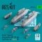 ResKit AH-64 Apache late pylons with 122 gal fuel tanks for Takom kit (3D Printed)
