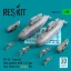 ResKit AH-64 Apache late pylons with 122 gal fuel tanks for Takom kit (3D Printed)