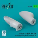 ResKit SH-60F, SH-60B, MH-60R exhaust (3D Printed) for Kitty Hawk / Zimi Model