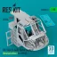ResKit CH-54A (S-64E) Tarhe cockpit (Detailed edition) for ICM kit (3D Printed)