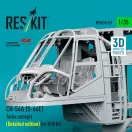 ResKit CH-54A (S-64E) Tarhe cockpit (Detailed edition) for ICM kit (3D Printed)