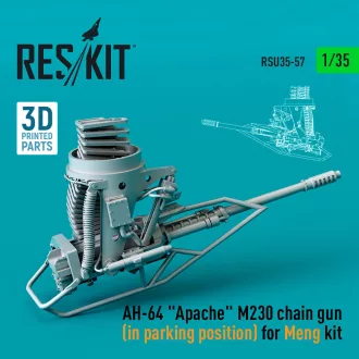   ResKit AH-64 Apache M230 chain gun (in parking position) for Meng kit (3D Printed)