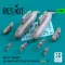 ResKit AH-64 Apache late pylons with 122 gal fuel tanks for Meng kit (3D Printed)