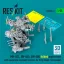 ResKit MH-60L, UH-60A, HH-60G folded main rotor with blade fold restraint systems for Kitty Hawk / Zimimodel (3D Printed)