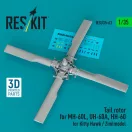 ResKit Tail rotor for MH-60L, UH-60A, HH-60 for Kitty Hawk / Zimimodel (3D Printed)