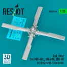 ResKit Tail rotor for SH-60B, SH-60F, HH-60H, MH-60R, MH-60S for Kitty Hawk/Zimimodel (3D Printed)