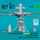 ResKit AH-64E late Apache unfolded main rotor, late blades, MUMT, MUMT-X for Takom/Snowman kit (3D Printed)