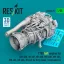 ResKit T700 left engine (SH-60B, SH-60F, HH-60H, MH-60R, MH-60S, MH-60L, UH-60A, HH-60) for Kitty Hawk / Zimimodel kit (3D Printed)