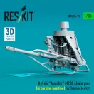 ResKit AH-64 Apache M230 chain gun (in parking position) for Trumpeter kit (3D Printed)