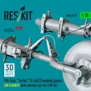 ResKit CH-54A Tarhe(S-64E) landing gear (IN FLIGHT) with wheels set for ICM kit (3D Printed)