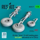 ResKit CH-54A Tarhe(S-64E) landing gear (IN FLIGHT) with wheels set for ICM kit (3D Printed)