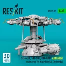 ResKit SH-60B, SH-60F, HH-60H unfolded main rotor for Kitty Hawk / Zimimodel (3D Printed)
