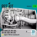 ResKit UH-60M/L/P, MH-60G, AH-60L DAP, MH-60S left engine T700 (3D Printed) for Academy