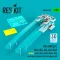 ResKit UH-60M/L/P, MH-60G, AH-60L DAP folded main rotor with blade fold restraint systems (3D Printed) for Academy