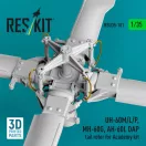 ResKit UH-60M/L/P, MH-60G, AH-60L DAP tail rotor (3D Printed) for Academy