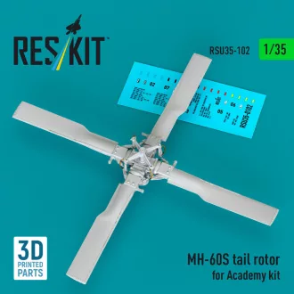 ResKit MH-60S tail rotor (3D Printed) for Academy