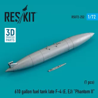   ResKit 610 gallon fuel tank late F-4 (E, EJ) Phantom II (3D Printed)