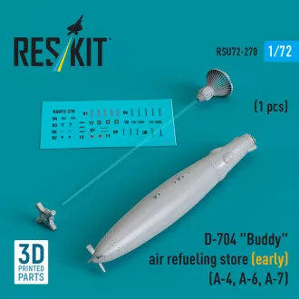   ResKit D-704 Buddy air refueling store (early) (1 pcs) (A-4, A-6, A-7) (3D Printed)
