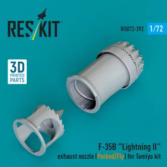   ResKit F-35B Lightning II exhaust nozzle (Parked/Fly) for Tamiya kit (3D printed)