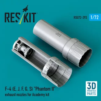   ResKit F-4 (E, J, F, G, S) Phantom II exhaust nozzles for Academy kit (3D Printed)